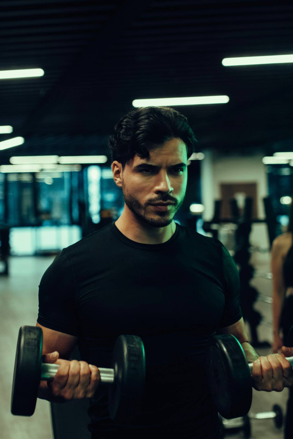 Andrés Gueda en el gimnasio