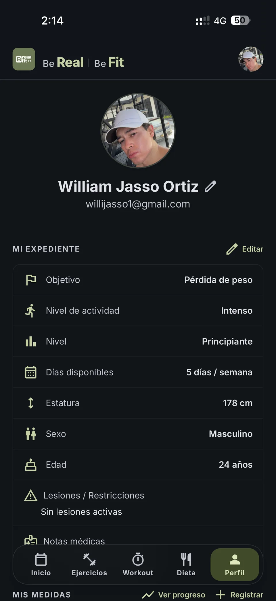Perfil: Expediente del alumno